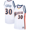 Kooe G.State Warriors #30 Stephen Curry Mitchell & Ness White Hardwood Classics Swingman Jerseys