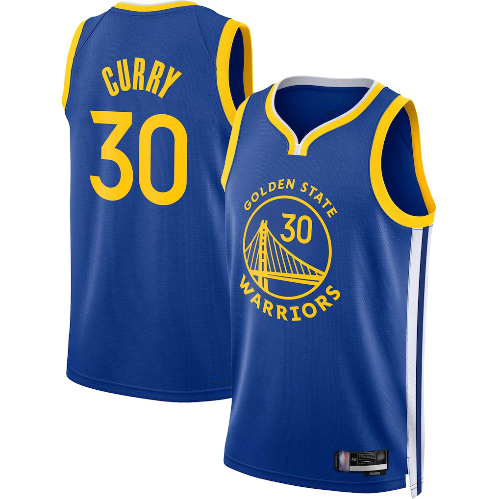 Kooe G.State Warriors #30 Stephen Curry Royal Swingman Jerseys - Icon Edition