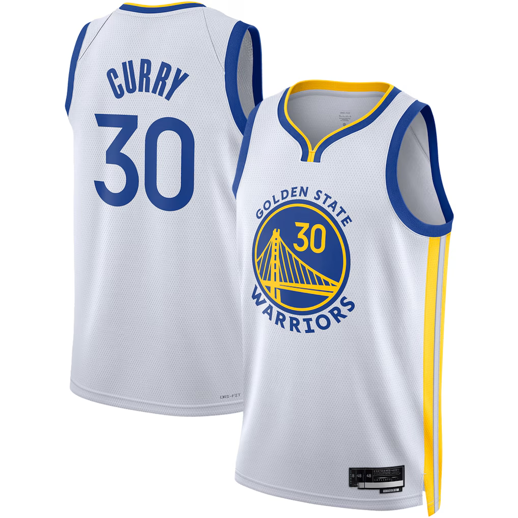 Kooe G.State Warriors #30 Stephen Curry White Swingman Jerseys - Association Edition