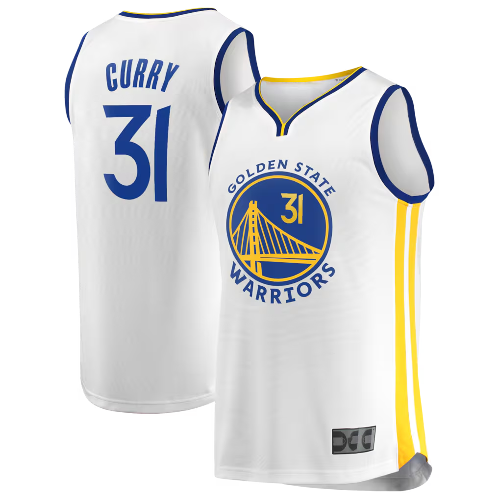 Kooe G.State Warriors #31 Seth Curry White Fast Break Replica Player Jerseys - Association Edition
