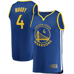 Kooe G.State Warriors #4 Moses Moody Royal Fast Break Replica Jerseys - Icon Edition