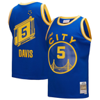 Kooe G.State Warriors #5 Baron Davis Mitchell & Ness Royal Hardwood Classics 200405 Swingman Jerseys