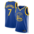 Kooe G.State Warriors #7 Kristaps Porzi??is Royal Swingman Jerseys - Icon Edition