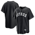 Kooe H.Astros Black Home Game Blank Player Stitched Jerseys