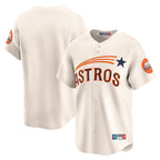 Kooe H.Astros Cream Throwback Cooperstown Collection Limited Blank Player Stitched Jerseys