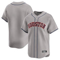 Kooe H.Astros Gray Home Limited Blank Player Stitched Jerseys