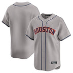 Kooe H.Astros Gray Home Limited Blank Player Stitched Jerseys