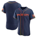 Kooe H.Astros Navy City Connect Limited Elite Home Blank Player Stitched Jerseys