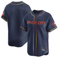 Kooe H.Astros Navy City Connect Limited Home Blank Player Stitched Jerseys
