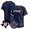 Kooe H.Astros Navy City Connect Texas Patch Vapor Premier Blank Player Limited Home Stitched Jerseys