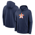 Kooe H.Astros Navy Club Fleece Pullover Hoodie Blank Player Stitched Jerseys