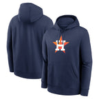 Kooe H.Astros Navy Club Fleece Pullover Hoodie Blank Player Stitched Jerseys