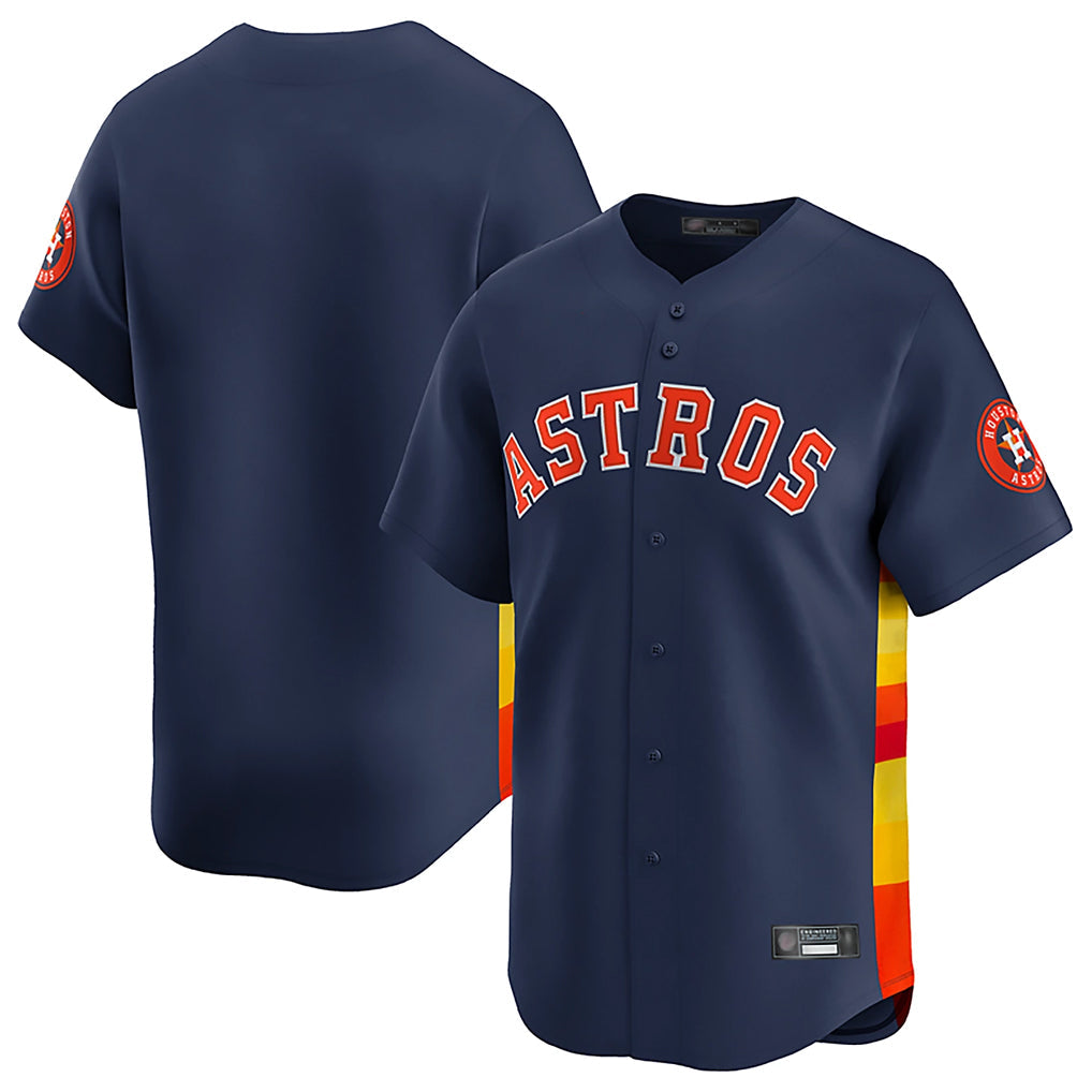 Kooe H.Astros Navy Home Limited Blank Player Stitched Jerseys