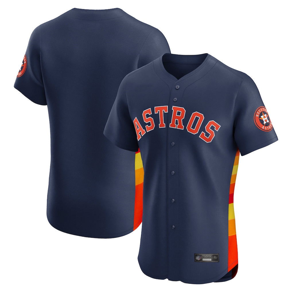 Kooe H.Astros Navy Limited Elite Home Blank Player Stitched Jerseys