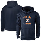 Kooe H.Astros Navy Pullover Hoodie Blank Player Stitched Jerseys