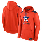 Kooe H.Astros Orange Club Fleece Pullover Hoodie Blank Player Stitched Jerseys