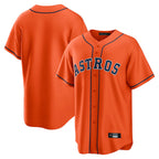 Kooe H.Astros Orange Home Game Blank Player Stitched Jerseys