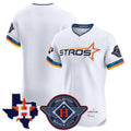 Kooe H.Astros White City Connect Texas Patch Vapor Premier Blank Player Limited Elite Home Stitched Jerseys
