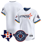Kooe H.Astros White City Connect Texas Patch Vapor Premier Blank Player Limited Home Stitched Jerseys