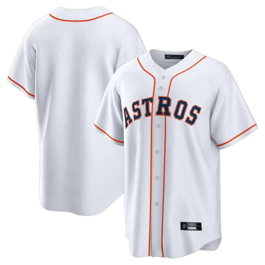 Kooe H.Astros White Home Game Blank Player Stitched Jerseys