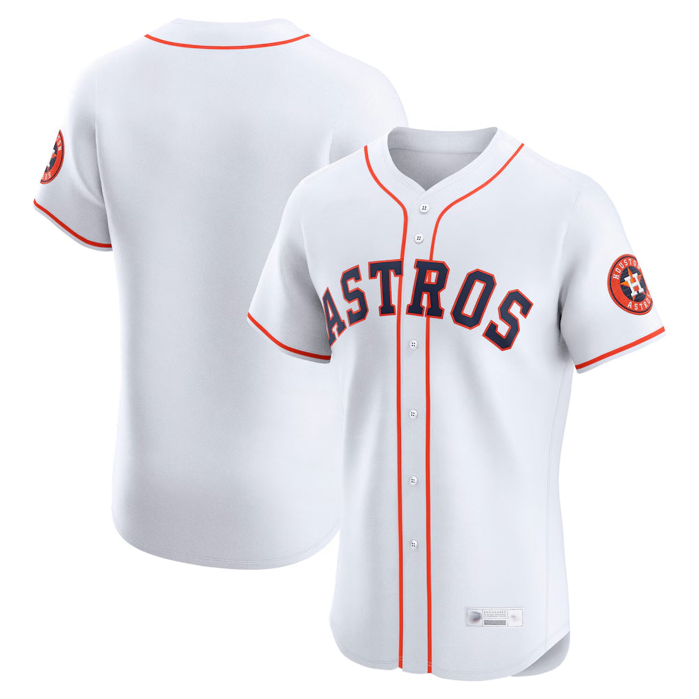 Kooe H.Astros White Home Limited Elite Blank Player Stitched Jerseys
