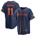 Kooe H.Astros #11 Cam Smith Player Navy City Connect Home Game Stitched Jerseys