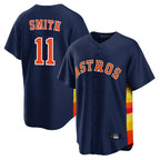 Kooe H.Astros #11 Cam Smith Player Navy Home Game Stitched Jerseys