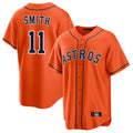 Kooe H.Astros #11 Cam Smith Player Orange Home Game Stitched Jerseys