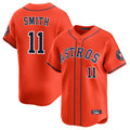 Kooe H.Astros #11 Cam Smith Player Orange Home Limited Stitched Jerseys
