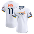 Kooe H.Astros #11 Cam Smith Player White City Connect Limited Elite Home Stitched Jerseys