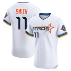 Kooe H.Astros #11 Cam Smith Player White City Connect Limited Elite Home Stitched Jerseys