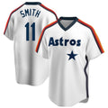 Kooe H.Astros #11 Cam Smith Player White Cooperstown Collection T-shirt Stitched Jerseys
