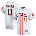 Kooe H.Astros #11 Cam Smith Player White Home Limited Stitched Jerseys