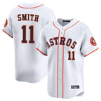 Kooe H.Astros #11 Cam Smith Player White Home Limited Stitched Jerseys