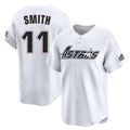 Kooe H.Astros #11 Cam Smith Player White Throwback Cooperstown Collection Limited Stitched Jerseys