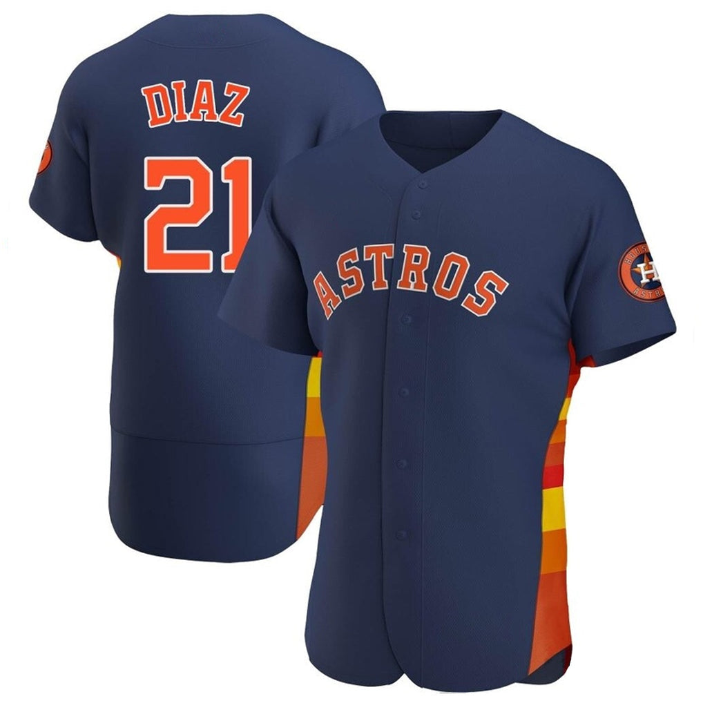 Kooe H.Astros #21 Yainer Diaz Player Navy Home Limited Elite Stitched Jerseys
