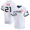 Kooe H.Astros #21 Yainer Diaz Player White City Connect Limited Home Stitched Jerseys
