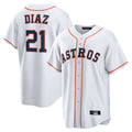 Kooe H.Astros #21 Yainer Diaz Player White Home Game Stitched Jerseys