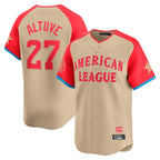 Kooe H.Astros #27 Jose Altuve Player Cream American League All-Star Game Limited Stitched Jerseys