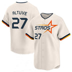 Kooe H.Astros #27 Jose Altuve Player Cream City Connect Limited Home Stitched Jerseys
