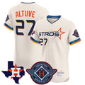 Kooe H.Astros #27 Jose Altuve Player Cream City Connect Texas Patch Vapor Premier Limited Elite Home Stitched Jerseys