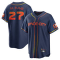 Kooe H.Astros #27 Jose Altuve Player Navy City Connect Home Game Stitched Jerseys
