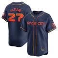 Kooe H.Astros #27 Jose Altuve Player Navy City Connect Limited Home Stitched Jerseys