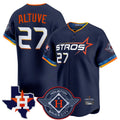 Kooe H.Astros #27 Jose Altuve Player Navy City Connect Texas Patch Vapor Premier Limited Home Stitched Jerseys