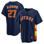 Kooe H.Astros #27 Jose Altuve Player Navy Home Game Stitched Jerseys