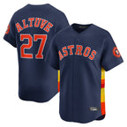 Kooe H.Astros #27 Jose Altuve Player Navy Home Limited Stitched Jerseys