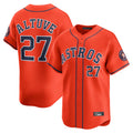 Kooe H.Astros #27 Jose Altuve Player Orange Home Limited Stitched Jerseys