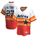Kooe H.Astros #27 Jose Altuve Player Rainbow Cooperstown Collection T-shirt Stitched Jerseys