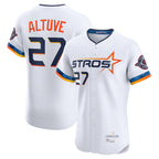 Kooe H.Astros #27 Jose Altuve Player White City Connect Limited Elite Home Stitched Jerseys