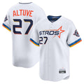 Kooe H.Astros #27 Jose Altuve Player White City Connect Limited Home Stitched Jerseys